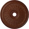 Ekena Millwork Oakleaf Medallion (Canopies up to 6 1/4"), 29 1/8"OD x 3 5/8"ID x 1"P, Burnished Mahogany Crackle CM29OABMC - alternate 1